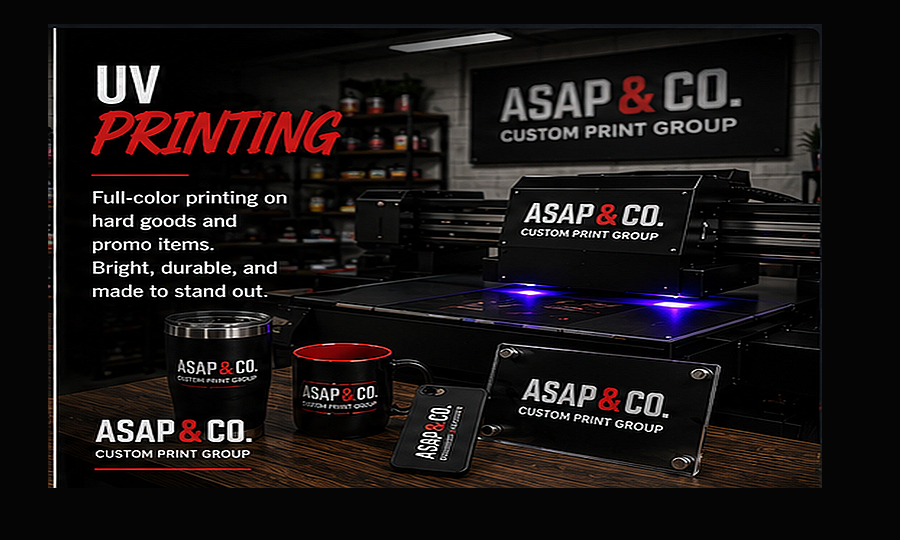 UV printing and promotional product display